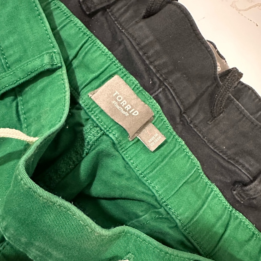 Two Pair Of Torrid Pull-On Twill Shorts - image 1